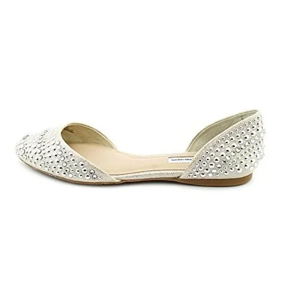 INC International Concepts Crescente 2 Sz. 7.5 Pearl Gold Flats ~~minty~~ - Picture 13 of 14